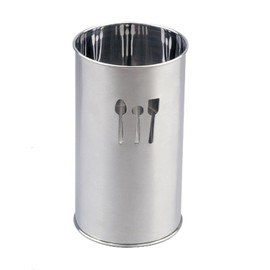 Ibili Kitchen Tools Holder 10x18 cm of Stainless Steel, Stainless-Steel, Silver, 10 x 10 x 18 cm