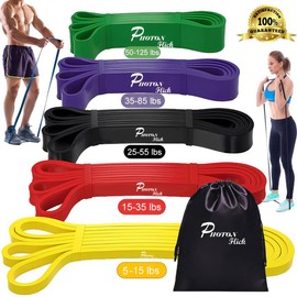 Photon Flick Heavy-Duty Resistance Bands – 5 Strength Levels for Men & Women, Natural Latex, Ideal for Home Workouts, Stretching, and Muscle Toning.