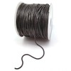 CREATZONE 32.8 Feet 1.2mm Black Snake Chain Necklace Link Cable