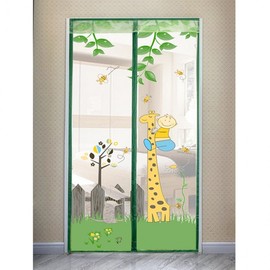 Giraffe Eye Door Screen Mosquito Net (100x210cm) for Entrance Door 5ea