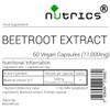 Nutrics® Beetroot Extract 20:1 11000mg Extract V Capsules 20:1 Vegan