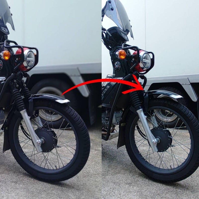 Motorcycle NEXYL Honda Cross Cab CC110 Front Fender Upstay with