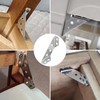 24 PCS Stainless Steel Triangle Support Frame Corner Brackets, Furniture