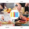 Set of 5 Plastic Chopping Boards, Non-Slip Boards, BPA-Free, Antibacterial