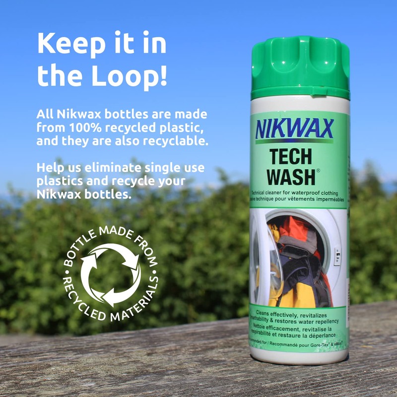 Nikwax Tech Wash 169 fl. oz., Technical Cleaner for Jackets