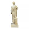 Aristotle Sculpture Cast Marble Greek Philosopher Scientist Patina