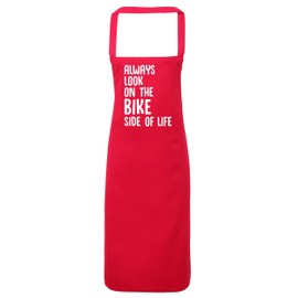 Hippowarehouse Always look on the bike side of life Apron kitchen cooking painting DIY onesize adult