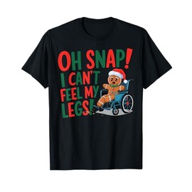 Funny Handicap Joke Gingerbread Christmas For Holiday Season T-Shirt