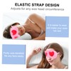 Outanaya Plush Heart Eye Mask for Sleeping Comfortable Nap Eye