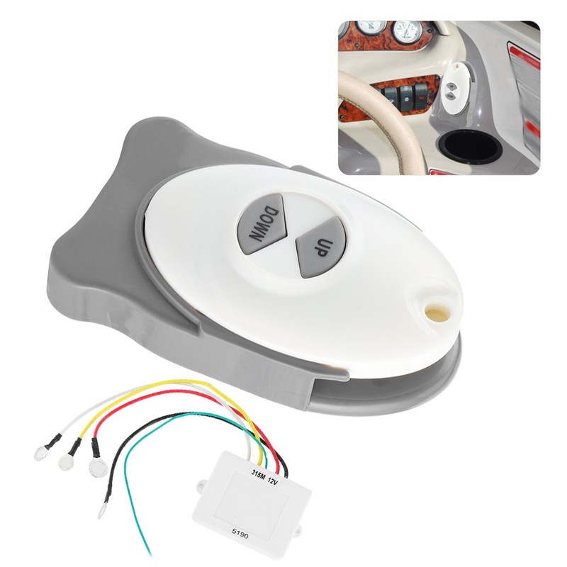 12V Anchor Windlass Wireless Switch Receiver Waterproof Sail Trim Controller