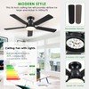 Ceiling Fans with Lights- 52" Low Profile Indoor Ceiling Fan