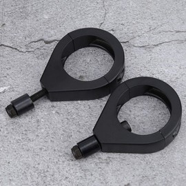 EBTOOLS Indicator Light Holder 41 mm Metal Coating Motorcycle Indicator Light Holder Clamp Mounting Accessories, black