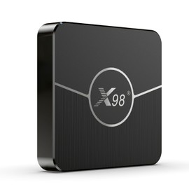 X98 Plus Android 11.0 Smart TV Box Amlogic S905W2 UHD 4K Media Player 2.4G/5G Dual-band WiFi BT AV1 VP9 H.265 Decoding Digital Display Remote Control
