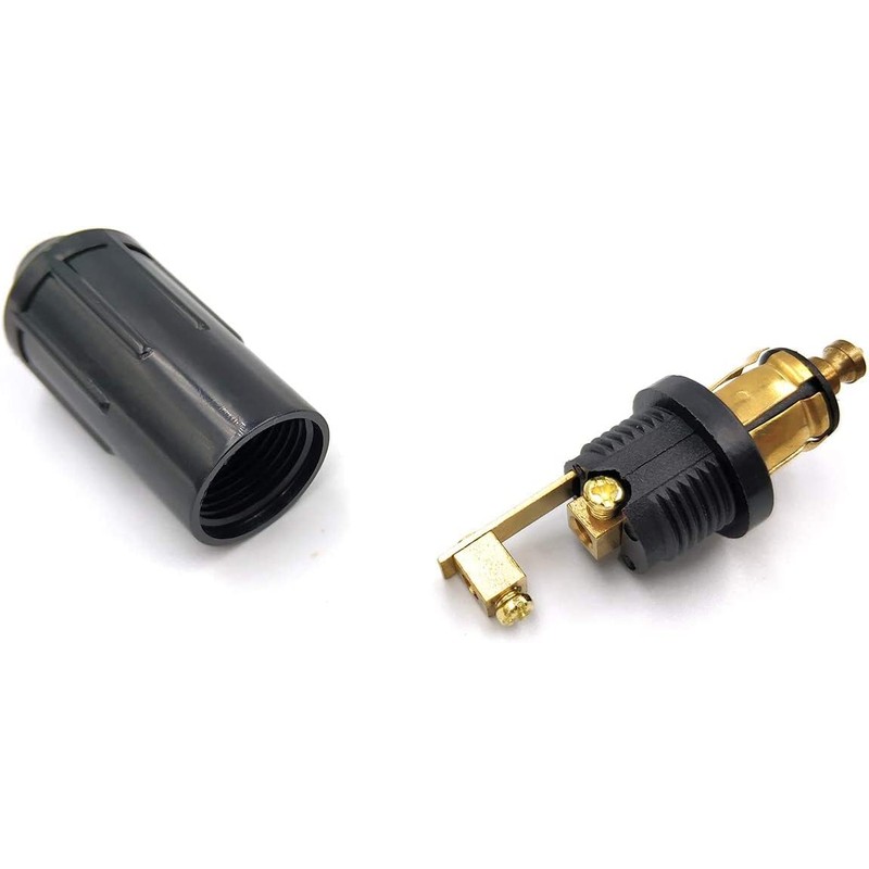 iMESTOU DIN Plug Europeo 12V Connettore Adattatore Accendisigari (1)