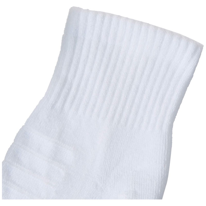 GOLDTOE Men's Tech Ankle Socks, 6-Pairs, White, Large
