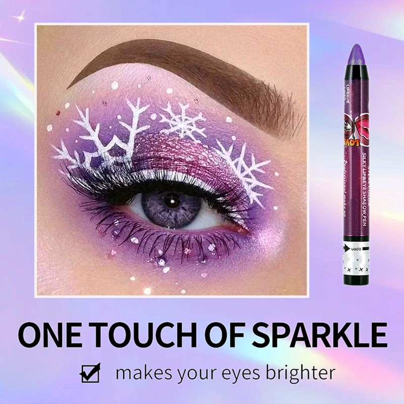 Deep Purple Shimmering Eyeshadow Stick, Dark Purple Cream Eye Shadow