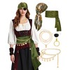 Pirate Accessories for Women Captain Pirate Costume Women with Head