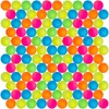 THE TWIDDLERS 120 Mini Neon Rubber Balls Bouncy Balls for