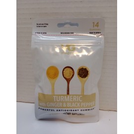 Vita Globe (6) Vita Globe Turmeric Ginger Black Pepper Gummies Antioxidant Gluten-Free NEW
