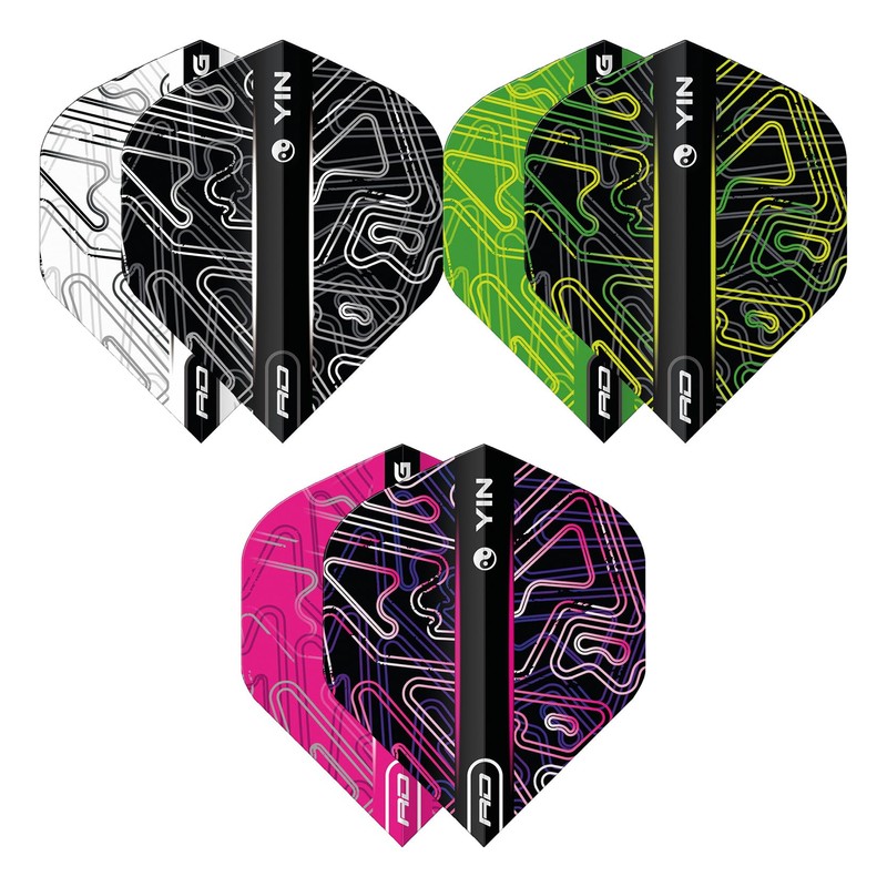 RED DRAGON Yin Yang Double Sided Standard Dart Flight Selection