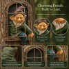 Tree Hugger Gnome Statue for Outdoor Decor – Funny Resin