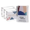 BTSKY 4 Pack Thicken Acrylic Business Card Frame Fits 2.5x3.5