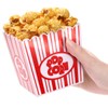 Tebery 30 Pack Plastic Open-Top Popcorn Boxes Reusable Popcorn Containers