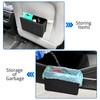 HUWANDE Car Trash Can,Multi-Function Garbage Can,Small Car Door Organizer,Leather Car