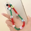 MKISHINE 100 Christmas Beads, Polymer Clay Beads with Wire, Santa