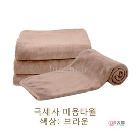 Microfiber Beauty Towel Salon Towel (Color: Brown) / Sold by the Sheet Yodle / 극세사 미용타월 미용실타올 (색상: 브라운) / 낱장단위판매 요들