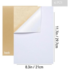 LQSMBDTY 6 Pieces of Faux Fur Fabric, 6 Pieces of Felt Fabric (for DIY cat Fur Furry kit) White