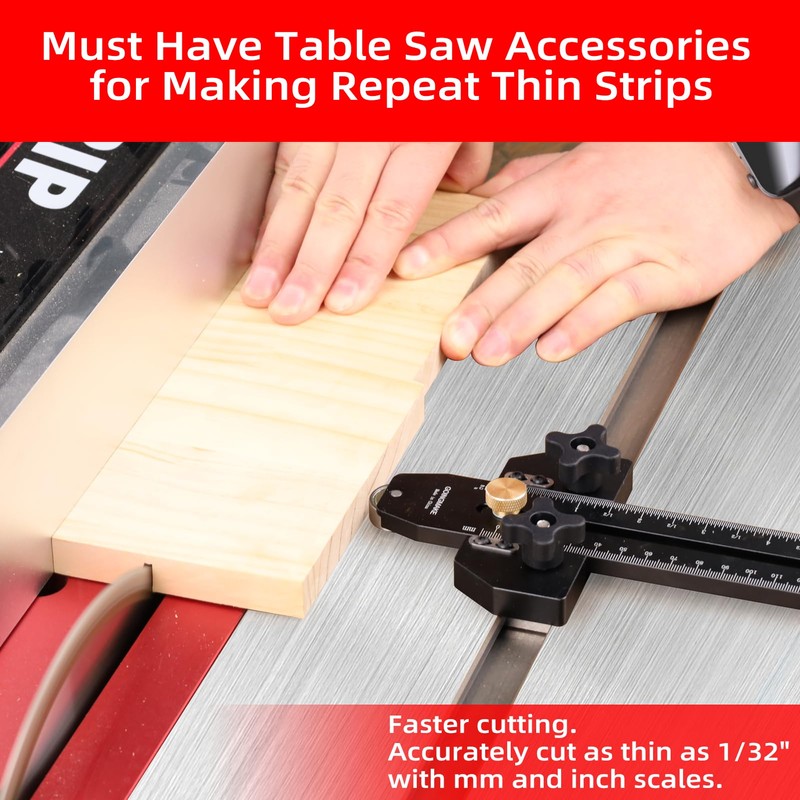 GOINGMAKE Thin Rip Jig Table Saw Jig Guide for Making