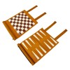 Andux Rollable 3 in 1 Chess Backgammon Board Game Microfiber