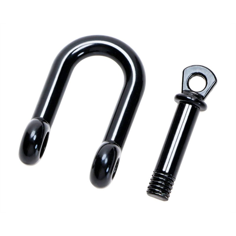 Black U Shape Buckle Heavy Duty D Ring Lock Bow