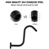 RAINREVIVE Shower Head Arm 10 Inch, S Shaped Shower Head