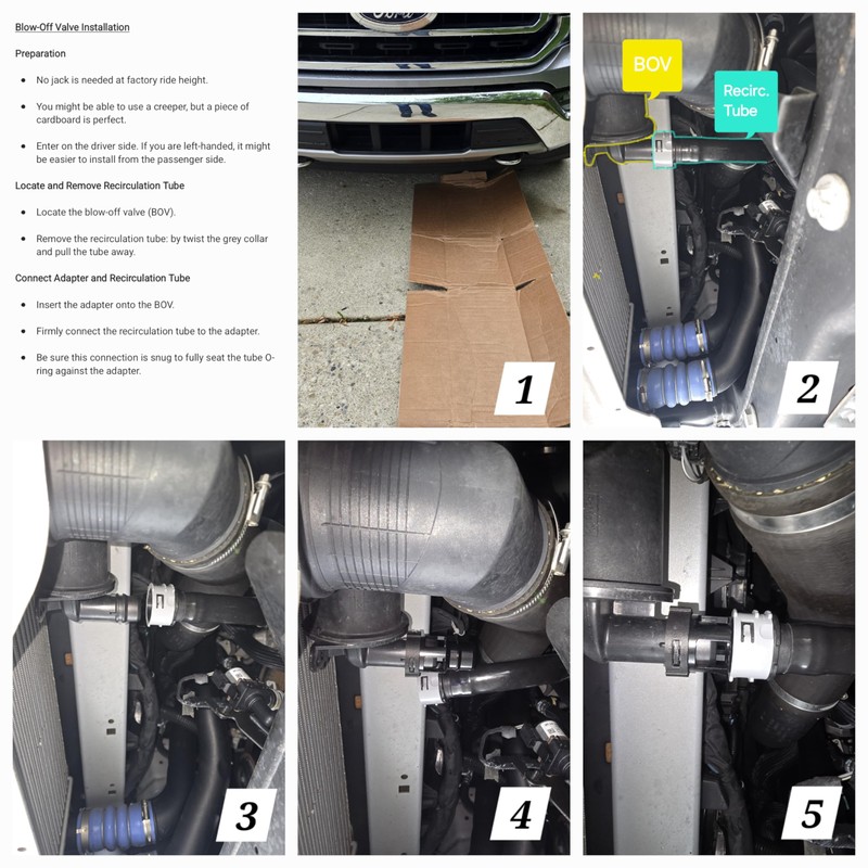 Generic Blow-off Valve Vent to Air Adapter (BOV VTA Mod