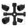 Eabdice Pack of 2 cross keys, universal keys, 4-way keys,