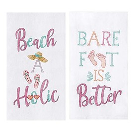 C&F Home C&F Strand-Mehlsack mit Stickerei, 2-teiliges Set