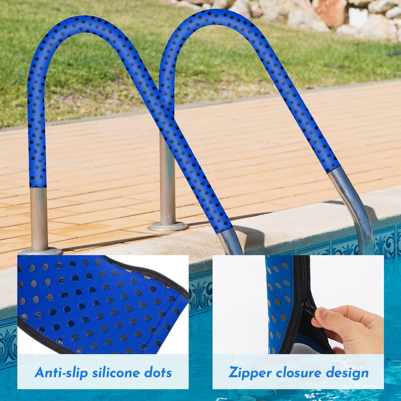 Durable Neoprene Zippered Pool Handrail Safety Cover (4 Feet) for