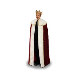 Sunnywood Men's Lava Diva King's Cloak Costume One Size Red