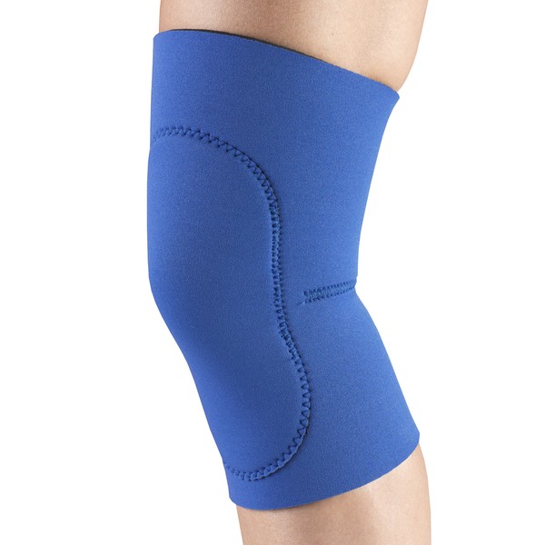 OTC Knee Support Oval Pad Slip-On Sleeve Neoprene, Blue, X-Large