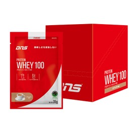 DNS プロテイン ホエイ100 カフェオレ風味 35g×10袋 (10回分) 水で飲める プロテイン WPC ホエイたんぱく質 筋トレ お試し トライアル セット