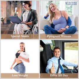 WERFORU No Buckle Stretch Belt For Women Men Elastic Waist Belt Up to 72 Inch for Jeans Pants,Coffee,Pants Size 52-72 Inches