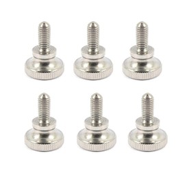 304 Stainless Steel Knob Screws, M4 x 10mm, VESA Compatible, Easy to Tighten, Monitor Arm Screws M4 Bolts (6 Pack)