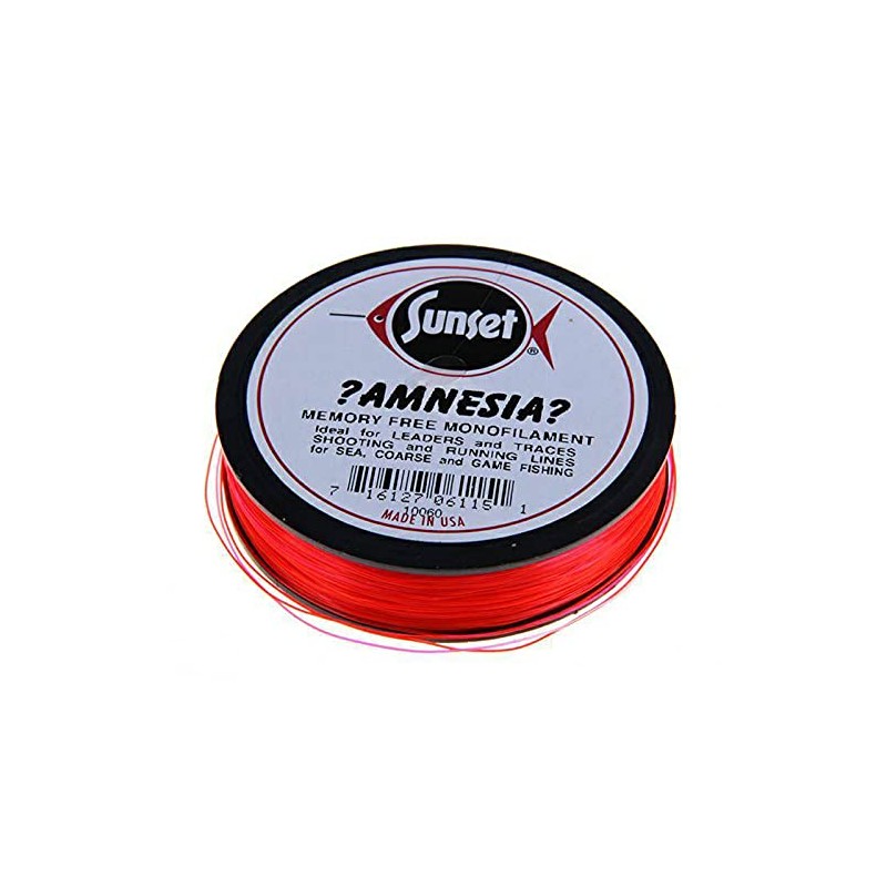 SunSet Amnesia Memory Free Monofilament : Red: 20lb