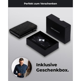 Gentlemen's Card Holder - Credit Card Holder with Coin Compartment & RFID Protection - Wallet for Men - Small Wallet - Smart Wallet for Cards & Coins