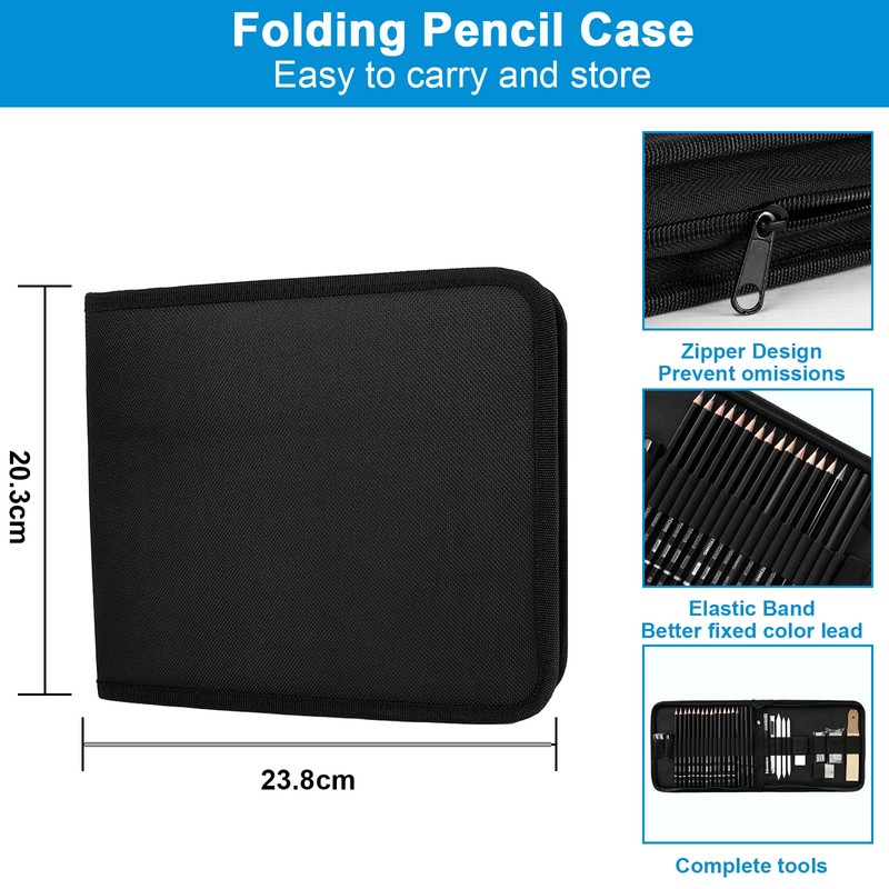 UCAMP 35-Piece Professional Art Drawing Set, Sketching Pencil Set, Drawing