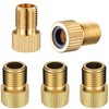 VANSIHO Bike Brass Presta Valve Adapter, Converts Presta to Schrader