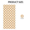 2500 Pcs Kraft Hole Reinforcement Stickers,Self-Adhesive 0.25" Diameter Hole Labels