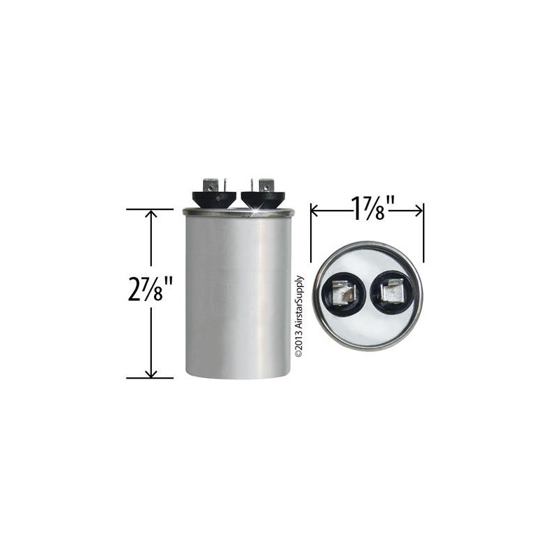 GE 97F9445-15 uf MFD 370 Volt VAC Genteq Replacement Round